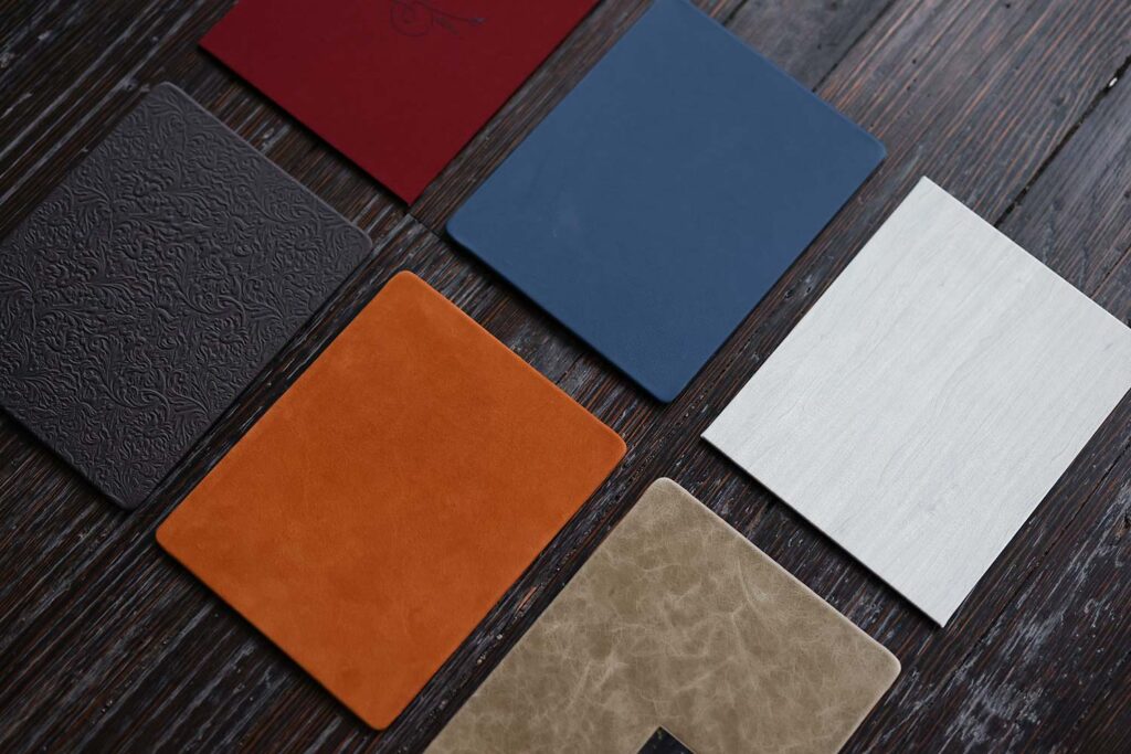 wedding album sample cover panels